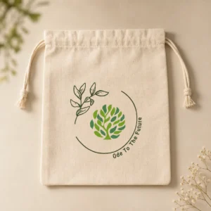 Ecru Cotton Canvas Tote bag